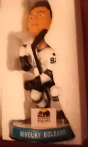 NHL.SAN JOSE SHARKS. NIKOLAY GOLDOBIN. Autograph Bobblehead. Barracuda Russia.