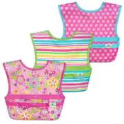 Green Sprouts - Bibs Snap & Go Easy Wear (3 pack) 9 - 18 Months