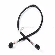 12Gbps Mini SAS HD SFF-8643 90° Elbow Right Angle to SFF-8643 Adapter Cable 65cm