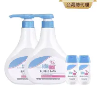 在飛比找Yahoo奇摩購物中心優惠-sebamed施巴 泡泡露500mlx2+潤膚乳液50mlx