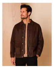 [Reserve] Weston Waxed Anorak Jacket in Brown