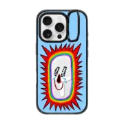 iPhone 16 Pro Impact Ring Stand Case MagSafe Compatible WHEN SUNSHINE IS FEELING PRIDE BY CHOW CIAO CHOW