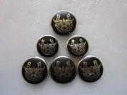 CUSTOM WESTERN HORSE SADDLE BLACK CONCHO SILVER STAR SHOE CONCHOS SCREW BACK