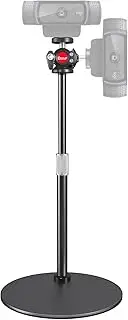 Etour Webcam Stand for Desk with 360° Ballhead, Heavy Base Height Adjustable Compatible with Logitech Webcam C922 C930e C920 C615 C960 C920x BRIO 4K NexiGo N60, Phone Mount, Gopro with 1/4" Thread