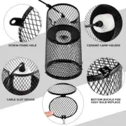 Reptile Heat Lamp mesh Guard with 150W Ceramic Heat Emitter Basking Anti Scald