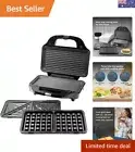 3 in 1 Durable Sandwich Maker, Waffle Maker, Panini Press, with Removable Pla...