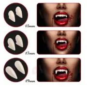 3 Size Reusable Vampire Teeth Fangs with Adhesive Adults Kids Halloween Cosplay