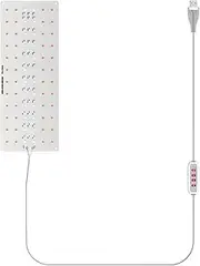 Gigicial Plant Grow Light, Full Spectrum USB Plant Fill Lights Hanging 5V Plant Lights for Indoor Gardening, Greenhouses (72 LEDs)
