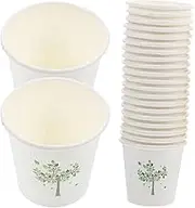 HAWILLOSCH 500Pcs Tasting Multi Use Drinking for Parties Bathroom and Home Receptions Smooth Touch Decorative Printing for Water Tea Beverages