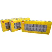 LEGO Storage Products: 40660006X3 Minifigure Display Case 16 (Pack of 3) Gray