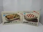 New Sealed Pyrex Designs Baking Dish Bundle 2 QT 2320-CB & 8" 2220-CB 1987