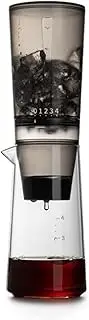Percolator Coffee Pot Ice Drip Coffee Pot Drip Filter Type Ice Brewing Coffee Machine Cold Extraction Pot Ice Drip Pot Coffee Appliance (Color : Black)