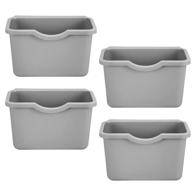 4 Pcs Wall-mounted Kitchen Trash Can Plastic Hanging Small Waste Bin