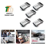 】 64GB 5-Pack USB 3.2 Gen 1 Flash Drive, Mini Fit Metal Waterproof Compact Pe...