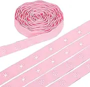 uxcell 3 Yard Snap Button Tape, Polyester Plastic Snap Button Trim, Sewing Press Stud Ribbon Replacement for DIY Craft Clothes Fabric Sewing, Pink