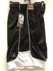 AND1 Black/White Core Basketball Shorts 11” Inseam Size Small