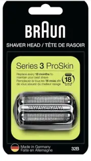 Braun 32B Series 3 Shaver Foil and Cutter Head Cassette Brand New Factory Sealed
