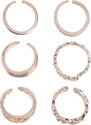 [TINEASUR] Hollow Ring Ankle Ring Trendy Rings Fashion Rings Delicate Ring Rhinestone Inlaid Rings Decor Female Toe Ring Rings Silver Creative Ring Toe Ring Fashionable Ring Jewelry