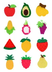 Fruits Rainbow Fidget Stress Reliever Press Pop It Tactile Sensory Toy Tiktok