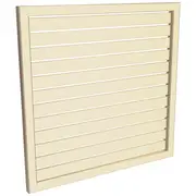 ProtectorAl 300-1000W X 300-1000H Primrose Aluminium Welded Slat Panel Horizontal 9mm Gap