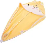 FOMIYES Super Absorbent Hair Drying Cap Quick Dry Coral Fleece Turban Towel with Cute Tiger Design for Efficient Hair Drying After Bath Gym Travel