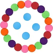 KOMBIUDA Boys and Girls Mat Round Coding Labels 10cm Diameter Carpet Dots for Classroom Preschool and Sports Drills 24 Pieces