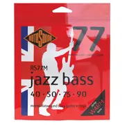 Rotosound RS77M Jazz Bass 77 Medium Scale Monel Flatwound Strings 40-90