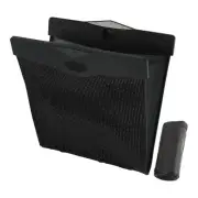 Car Trash Can Portable Back seat Faux Leather Trash Bin Black 1 Pcs