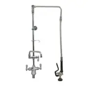 Optiflow Swing Arm Pre-Rinse Assembly, W/ 10" Swing Add-A Faucet