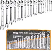 18 PCS NDI 2023 Flexi Head Ratchet Spanner Set 6MM-30MM Metric ND-0328