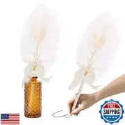 CROWN GUIDE Ostrich Feather Quill Ballpoint Pen for Wedding Guest Book Signin