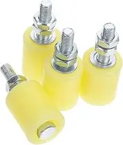 4Pcs Nylon Gate Rollers for Sliding Doors Durable Guiding Wheels with Smooth Movement Easy Installation for Sliding Gate Track and Hardware Performance