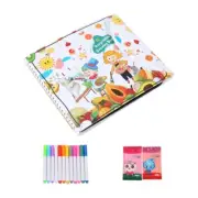 Reusable Drawing Blackboard Book Folding Doodle Toy Kids Travel