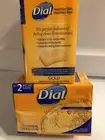 Lot Of 2 Dial AntiBacterial Soap 2 Pack Gold Soap Bar New