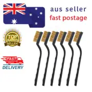 12Pcs WIRE BRASS BRUSH Small Wire Brush For Cleaning Welding Slag And Rust
