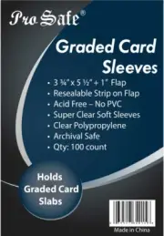 3000 / 3,000 PRO SAFE Graded Card Sleeves Resealable Team Bags. FREE SHIPPING