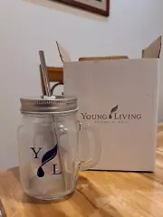 Young Living Glass Mug Straw