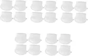 HOLIDYOYO 5sets Replacement Stove Knobs White Electric Gas Range Timer Knobs Easy to Install for Ovens Cooktops Rvs 4pcs*5
