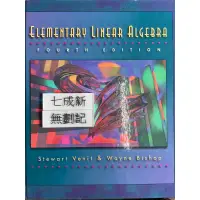 在飛比找蝦皮購物優惠-Elementary Linear Algebra 4/e 