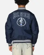 [MITCHELL & NESS] Mitchell & Ness Carlton Blues Team Bomber Jacket Navy - Size S S Navy