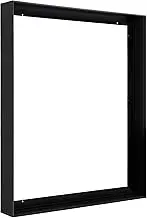 FOLKOR Floating Frame for 16x20 Canvas Painting, DIY Metal Canvas Frame with 1.5 Inch Deep for Oil Paintings Art Prints Artwork, Floater Frame for Landscape Portrait Living Room Wall Decor (Black)