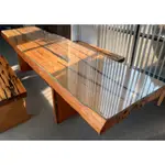 A3399 [家之家二手傢俱] 台灣檜木 無拼接一枚板 9尺3黃檜原木長桌 檜木長桌 泡茶桌 會議桌 原木長桌 餐桌
