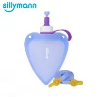 在飛比找momo購物網優惠-【韓國sillymann】100%兒童便攜捲式鉑金矽膠心型水