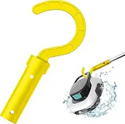 Hook for Robotic Pool Cleaner,PureAura Pool Hook for Poles Compatible with All Pool Vacuum Including Cordless,Above Ground and Underwater,Ideal Hooks for Telescopic Poles,Yellow