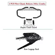 For Royal Enfield CLASSIC REBORN 350 Engine Guard & Rear Luggage Rack (2022-24) (for: Royal Enfield)