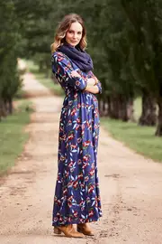 Skylar Maxi Dress Carnations--TBL-43-C