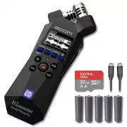 Zoom H1e Recorder Kit: 5xAAA, USB-C Cable, & 32GB microSD Card