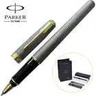 Perfect Grey Grid Parker Sonnet Rollerball Pens Fine Nib Black Ink With Box
