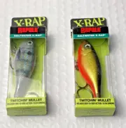 2 Rapala Saltwater X-Rap Twitchin' Mullet (SXRTM-8) Lures *Pinfish & Hot Olive