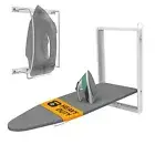 Xabitat Wall Mounted Ironing Board with Iron Holder | 36.2" X 12.2" Compact M...